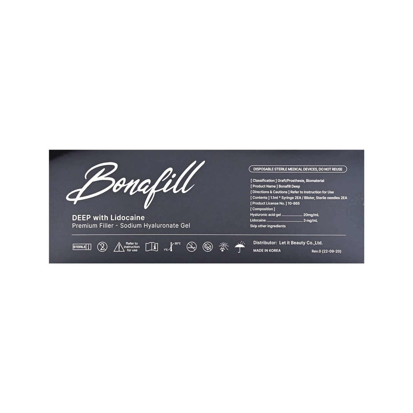 Bonafill Deep Lido Premium - Filler Lux™ - DERMAL FILLERS - Let It beauty Co., Ltd.