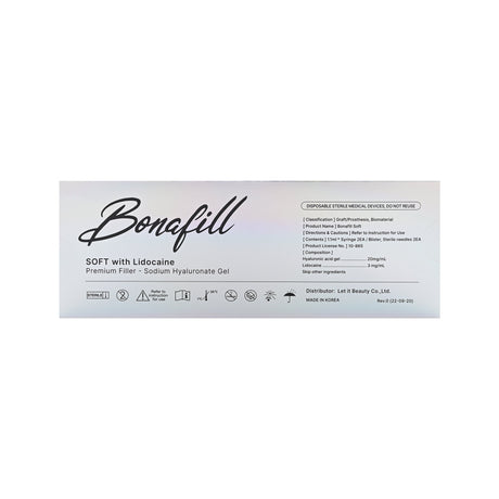 Bonafill Soft Lido Premium - Filler Lux™ - DERMAL FILLERS - Let It beauty Co., Ltd.