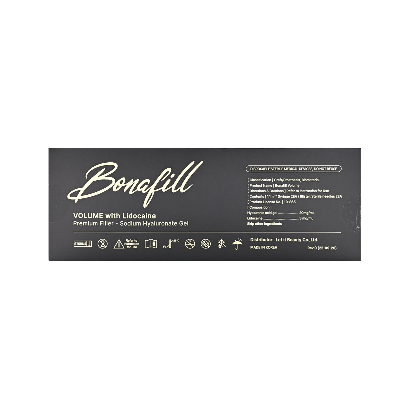 Bonafill Volume Lido Premium - Filler Lux™ - DERMAL FILLERS - Let It beauty Co., Ltd.