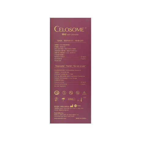 Celosome Mid - Filler Lux™ - DERMAL FILLERS - ExoCoBio Inc.