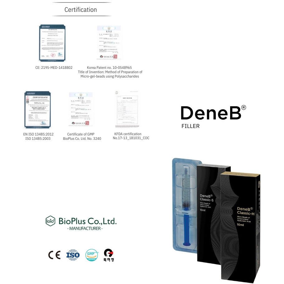 DeneB Classic S (1 Syringes x 10mL) - Filler Lux™ - DERMAL FILLERS - BioPlus Co., Ltd.