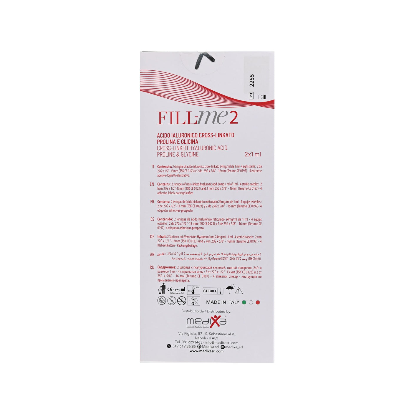 DermaFiller FillMe 2 - Filler Lux™ - DERMAL FILLERS - Medixa