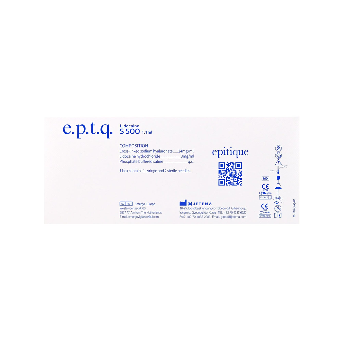 e.p.t.q. S500 - Filler Lux™ - DERMAL FILLERS - JETEMA, Co., Ltd.