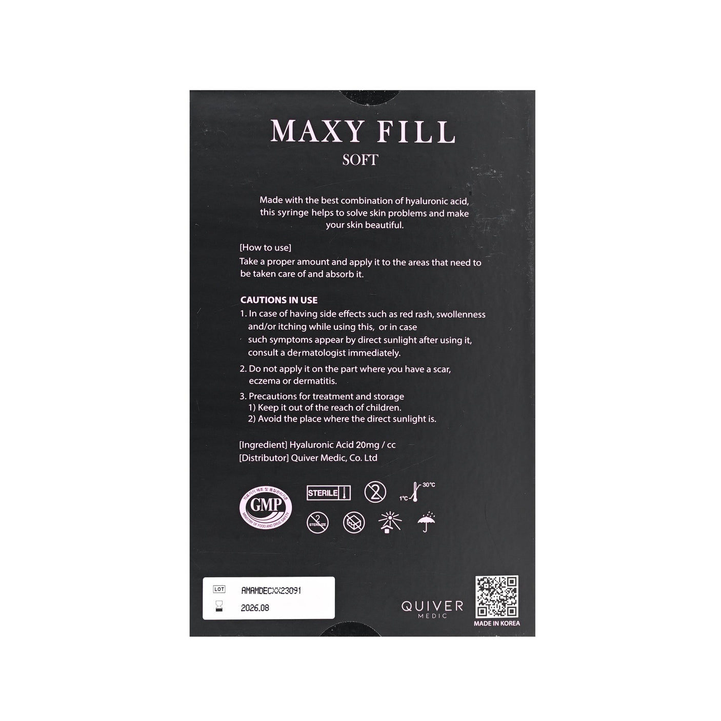 Maxy Fill Body Syringe - Filler Lux™ - DERMAL FILLERS - Quiver Medic