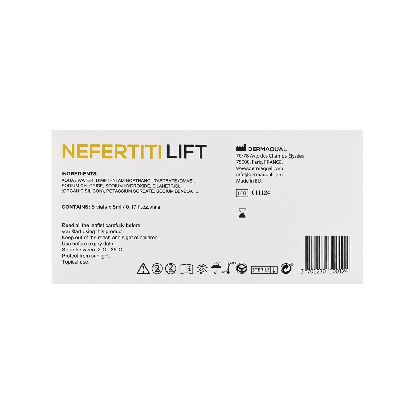 Nefertiti Lift - Filler Lux™ - Mesotherapy - Dermaqual