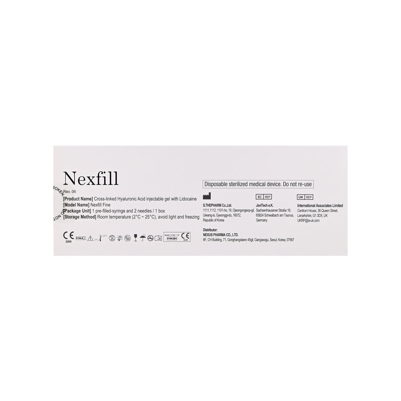 Nexfill Fine - Filler Lux™ - DERMAL FILLERS - Nexus Pharma