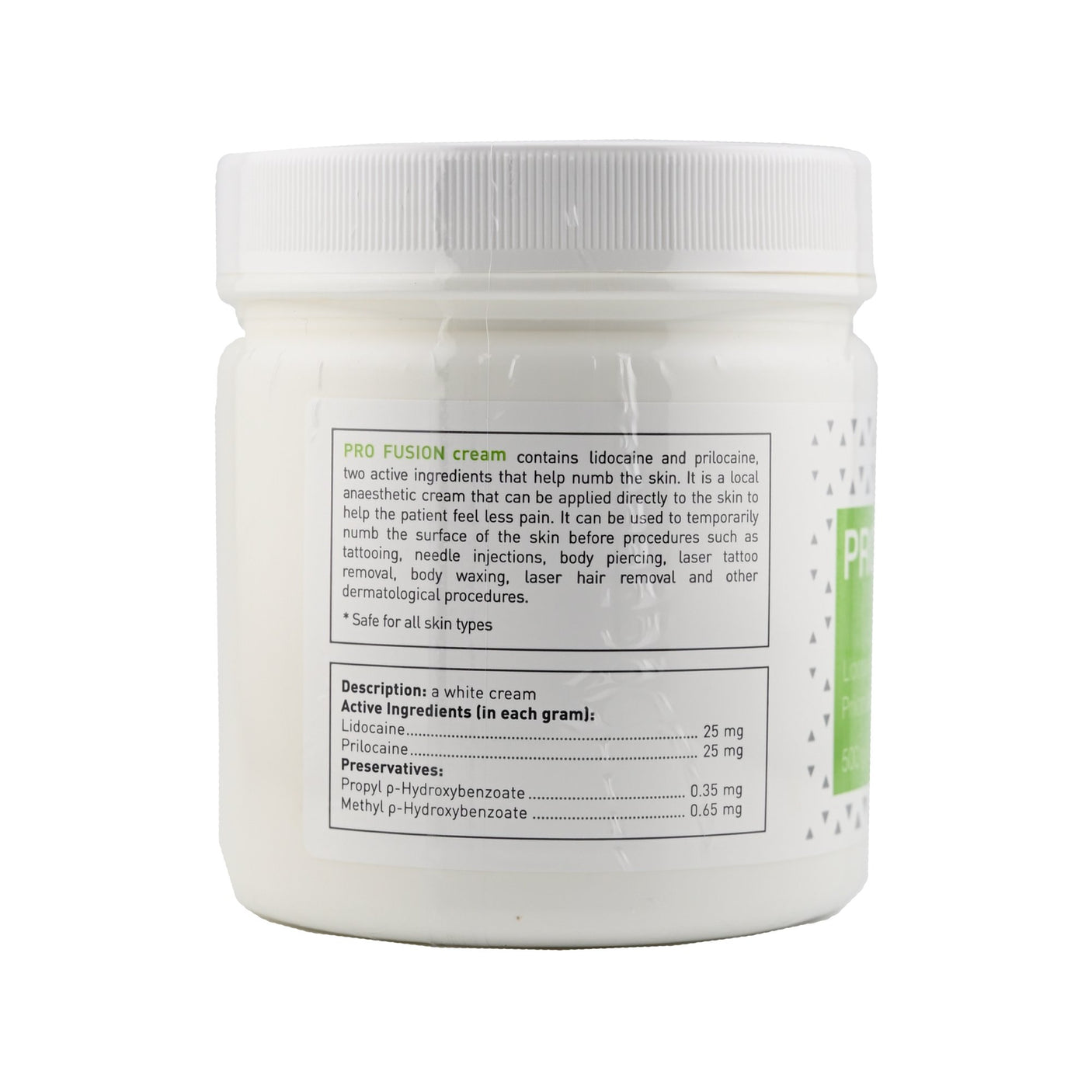 Pro Fusion Cream Lidocaine 2.5% Prilocaine 2.5% 500g - Filler Lux™ - Anesthetic Cream - Koru Pharmaceuticals Co., Ltd.