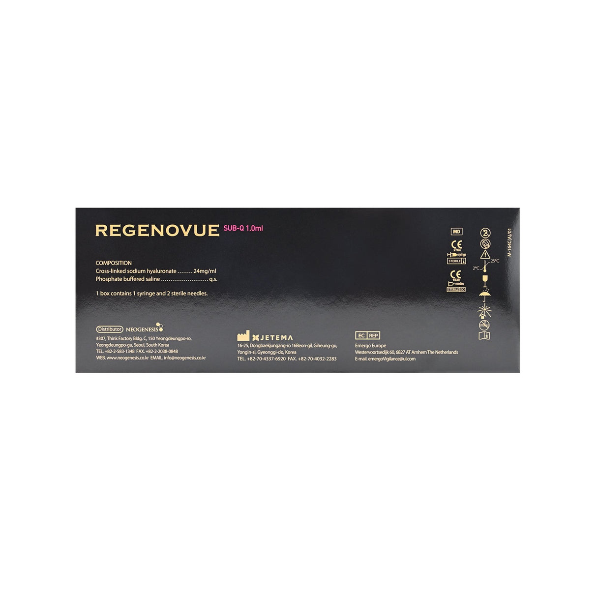 Regenovue SUB - Q (1 Syringe x 1.1mL) - Filler Lux™ - DERMAL FILLERS - NeoGenesis Co., Ltd.