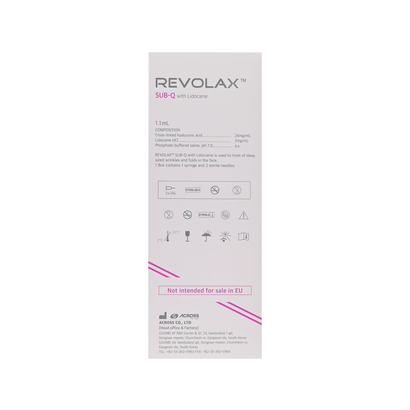 Revolax SUB - Q Lido - Filler Lux™ - DERMAL FILLERS - Across Co., Ltd.