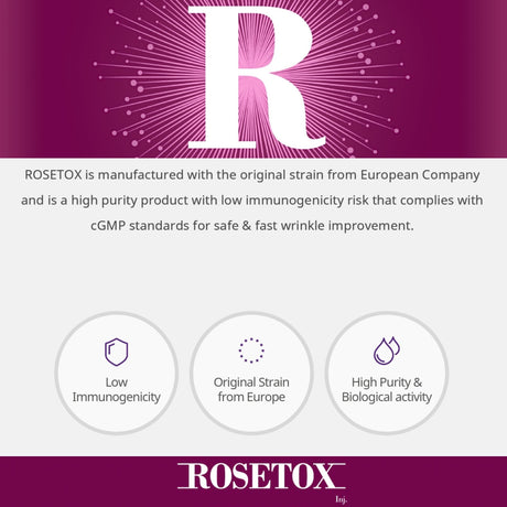 Rosetox 200u - Filler Lux™ - Botulinumtoxin - Biopharma Korea